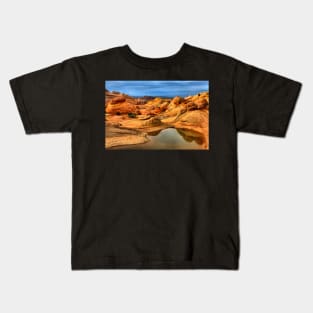 Reflections Of The Petrified Dunes Kids T-Shirt